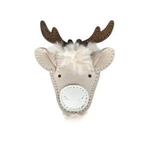 Josy Exclusive Hairclip | Reindeer | Ivory Classic Leather