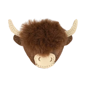 Josy Exclusive Hairclip | Highlander Cow | Cognac Classic Leather