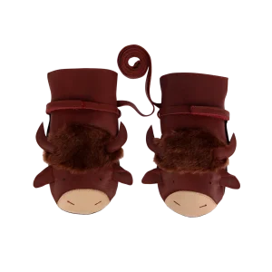 Kapi Exclusive Mittens | Buffalo | Burgundy Classic Leather