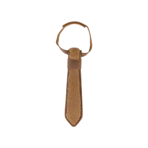 Qarnold Tie | Light Maple Curly Faux Fur