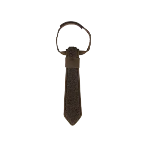 Qarnold Tie | Hazelnut Curly Faux Fur