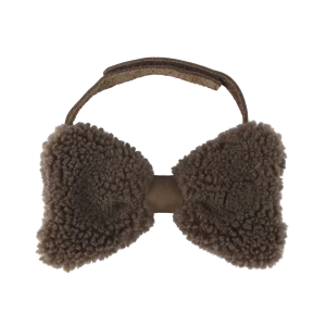 Furro Bow Tie | Hazelnut Curly Faux Fur