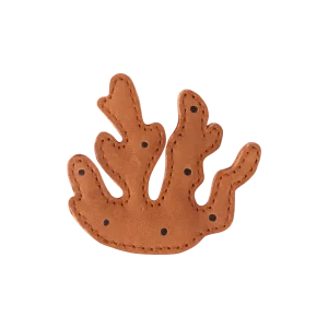 Gurt Hairclip | Coral | Walnut Nubuck