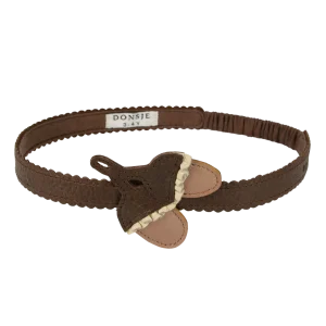 Wonda Headband | Acorn | Brown Grain Leather