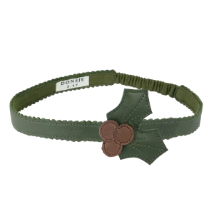 Wonda Headband | Holly | Olive Leather
