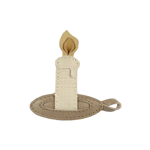 6024607_FP065_1_4ebbb30d-b52e-4847-8d3d-3467d1247fa5.pngv1742257200 Wonda Hairclip | Candle | Cream Scored Leather