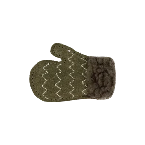 Wonda Hairclip | Mitten | Army Suede