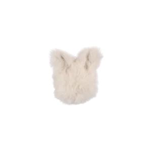 Ploto Hairclip | Snow Rabbit | Off White Soft Faux Fur