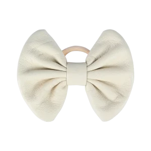 Floor Hair Tie | Cream Sheep Leather