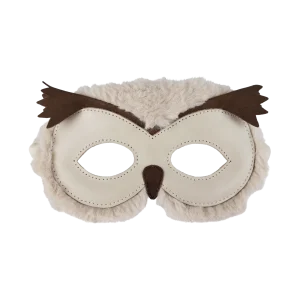 Tieri Mask | Owl | Ivory Classic Leather