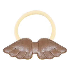 Tian Hair Tie | Clay Metallic Leather