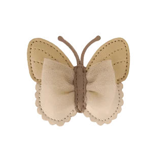 Qalja Clip | Vlinder | Gold Metallic Nubuck
