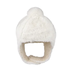 Pila Hat | Off White Soft Faux Fur