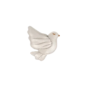 Filoe Clip | Dove | Off White Metallic Leather