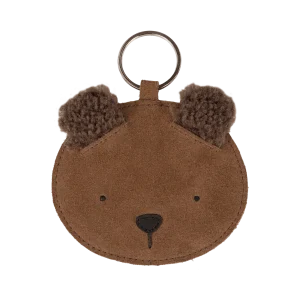 Pouty Chain | Fluffy Bear | Teddy Brown Suede