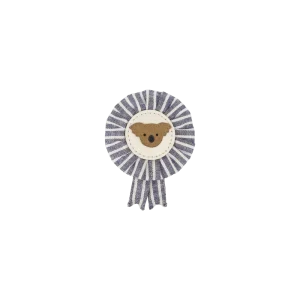 Feis Clip | Koala | Navy - Off-White Striped