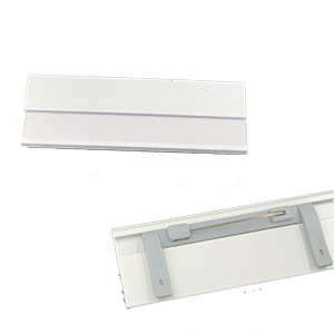 Badge en aluminium Blanc Epingle