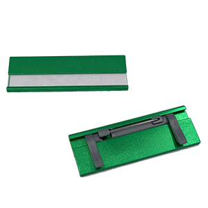 Badge en aluminium Vert Epingle