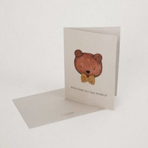 Kio Postcard XL | Welcome | Khaki Nubuck