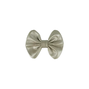 Floor Exclusive Hairclip | Champagne Metallic Leather