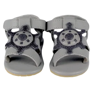 Flops Sandals | Steering Wheel | Light Grey Betting Leather