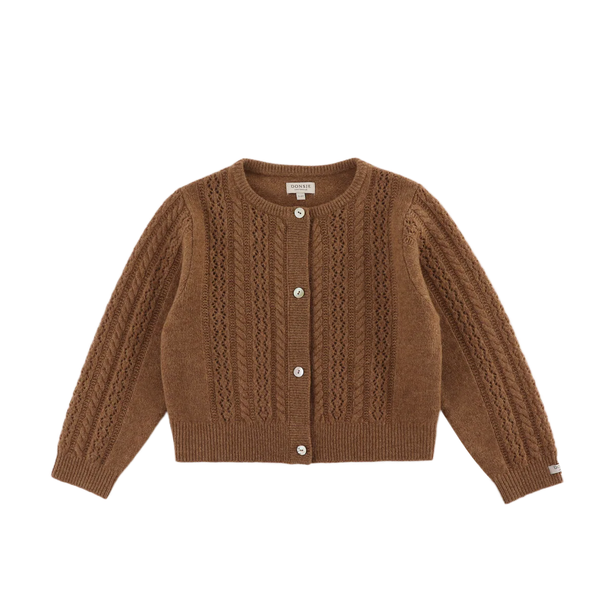 Danik Merino Wool Cardigan | Rose Brown