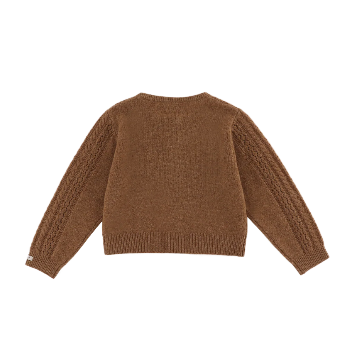 Danik Merino Wool Cardigan | Rose Brown – Image 3