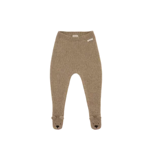 Matsie Merino Wool Leggings | Bear | Milk Chocolate Melange