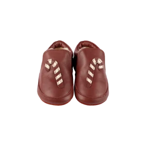 Ino | Candy Cane | Burgundy Classic Leather