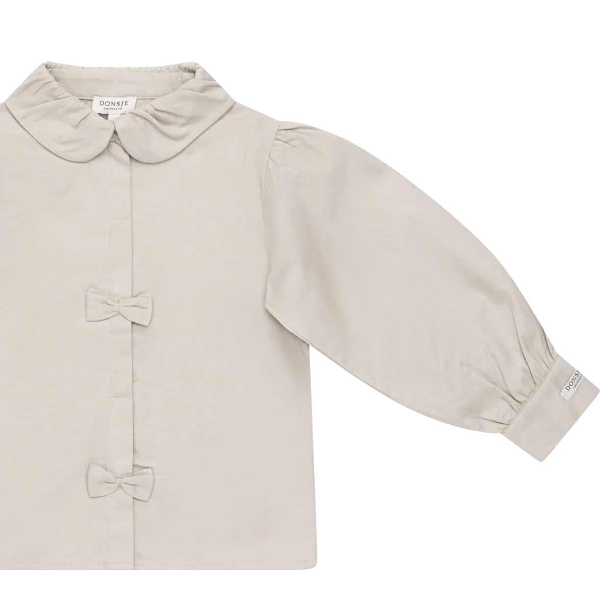 Kresi Blouse | Bows | Soft Taupe – Image 2