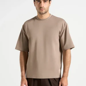 Paul - Relaxed Fit Cotton T-Shirt - Taupe
