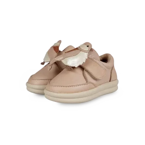 Nellu Sneakers | Pink Chickadee | Powder Metallic Nubuck