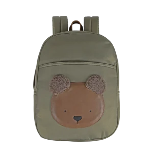 Pibbe Schoolbag | Bear | Moss Green