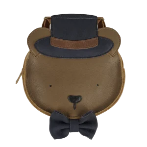 Tishi Schoolbag | Bear | Cognac Classic Leather