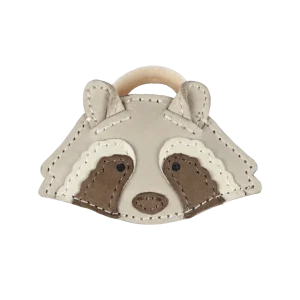 Josy Special Hair Tie | Raccoon | Ivory Classic Leather