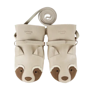 Kapi Special Mittens | Raccoon | Ivory Classic Leather