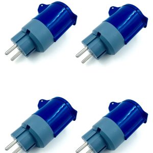 Lot d&rsquo;adaptateurs femelles CEE P17 vers mâle pour camping-cars & caravanes