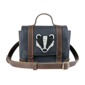 Trychel Bum Bag | Badger | Petrol Grain Leather