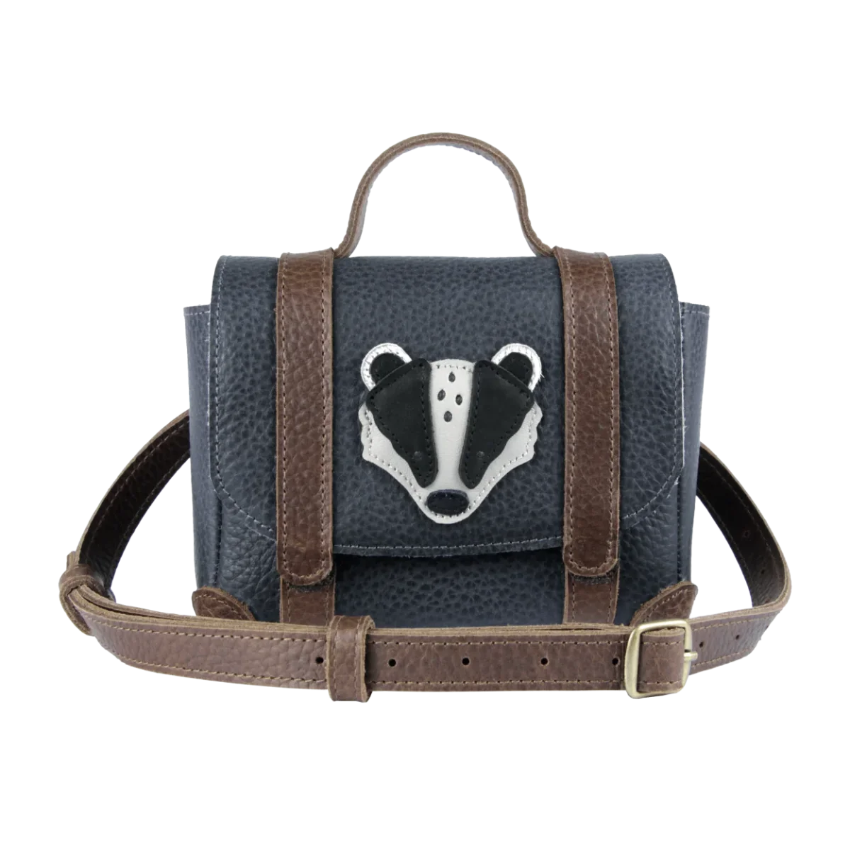 Trychel Bum Bag | Badger | Petrol Grain Leather